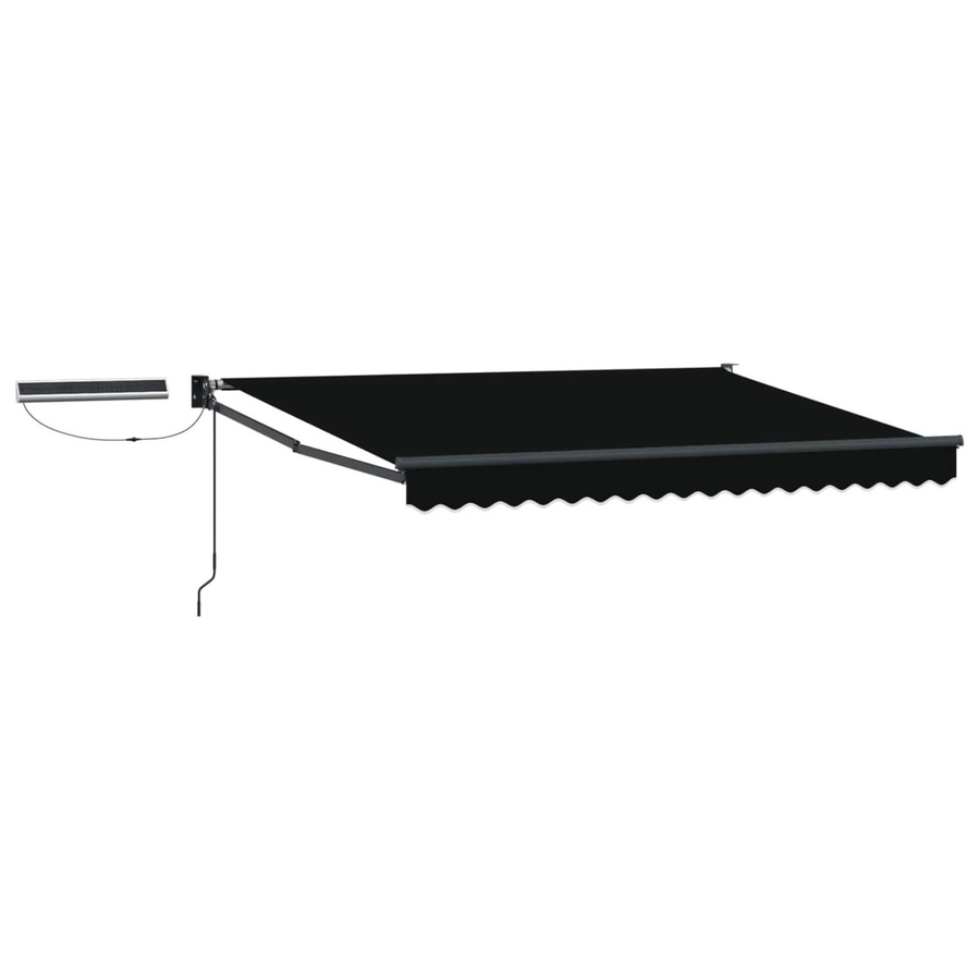 vidaXL Elektrische Ausziehbare Markise in Schwarz und Anthrazit aus Aluminium und Polyester, B x H x T: 3 x 2,5 m - Bild 2