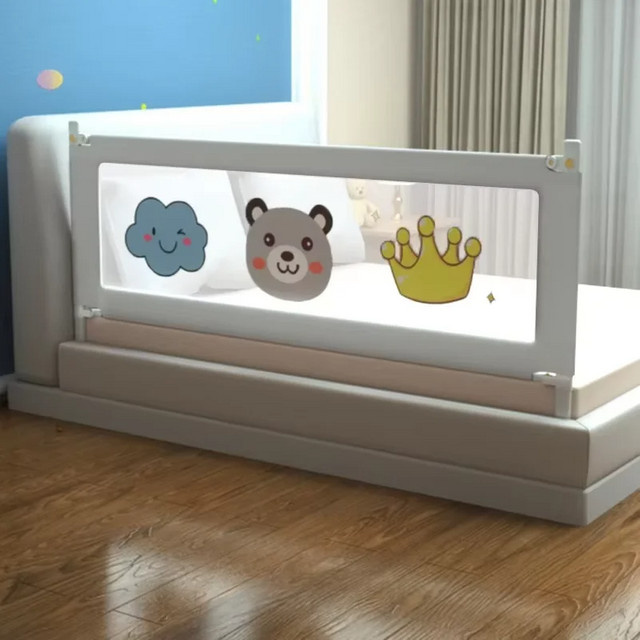 IMBABY Baby-Laufstall in Grau, tragbarer Spielplatz und anhebbarer Bettzaun aus Mesh-Textil - Bild 1