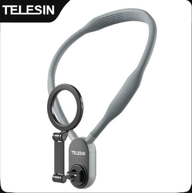 TELESIN Magnetische Halshalterung für iPhone und Android-Telefone in Grün, POV-Brusthalterung und Handy-Gurt - Bild 1