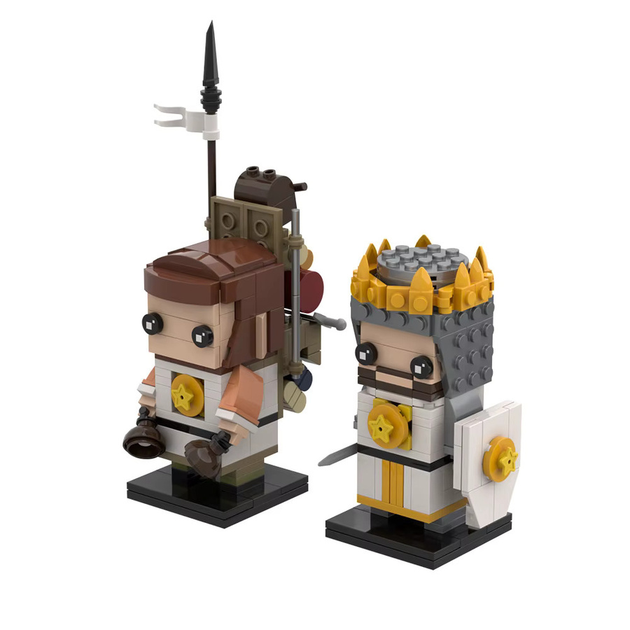 GOBRICKS Monty Python Bausteine, Arthur und Patsy Figur, Bunt / Mehrfarbig - Bild 2