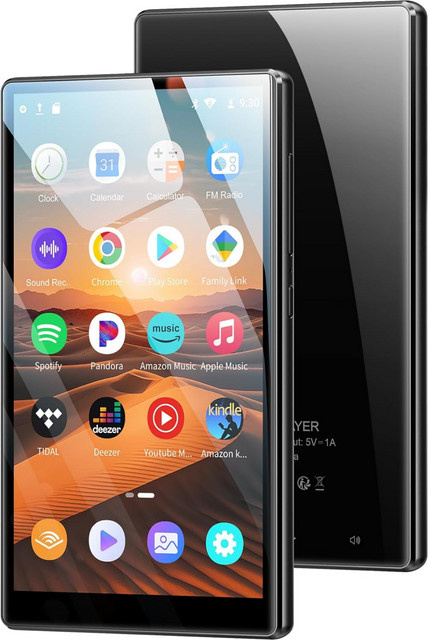 Oilsky MP3/MP4-Player mit Android 13.0, 4,7 Zoll Display, Bluetooth und WLAN in Schwarz (32GB/96GB) - Bild 1