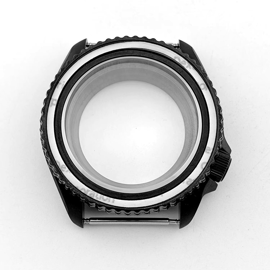 NEITON Uhrengehäuse Stahl, Schwarz, SKX007 NH35 4R36, Saphirkristall - Bild 2