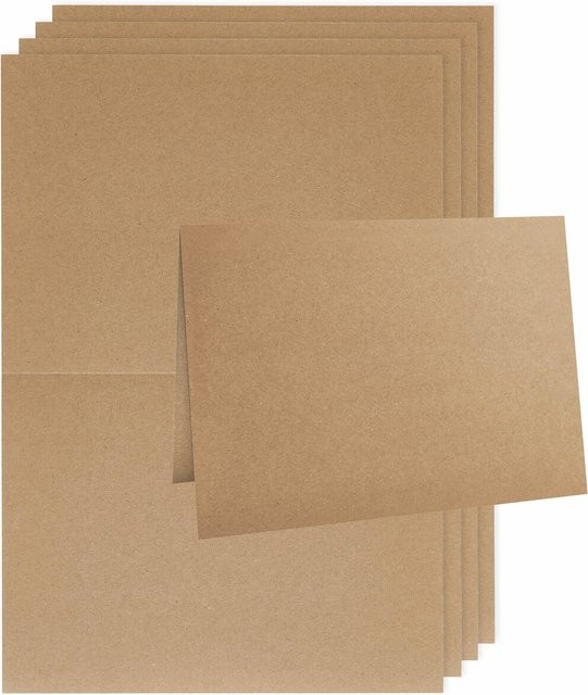 Rico Design Paper Poetry Renew Karten A6 aus Kraftpapier - Bild 1