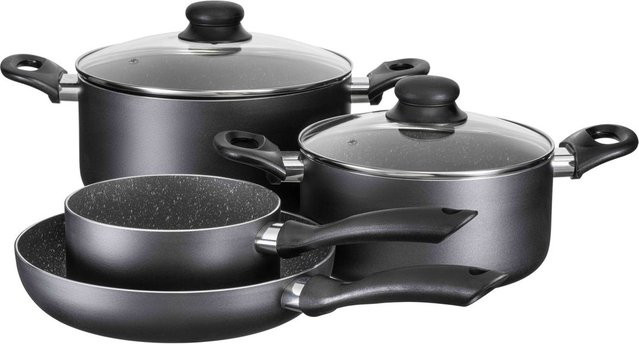 Mäser Kochtopfset Izar 6-teilig aus Aluminium in Schwarz mit Non-Stick-Beschichtung - Bild 1