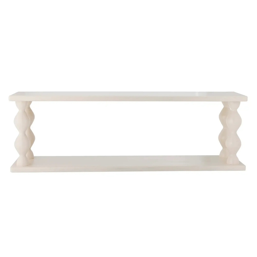 Bloomingville Wandregal Salino aus MDF in Weiß, B: 80 cm, T: 26 cm, H: 20 cm - Bild 1
