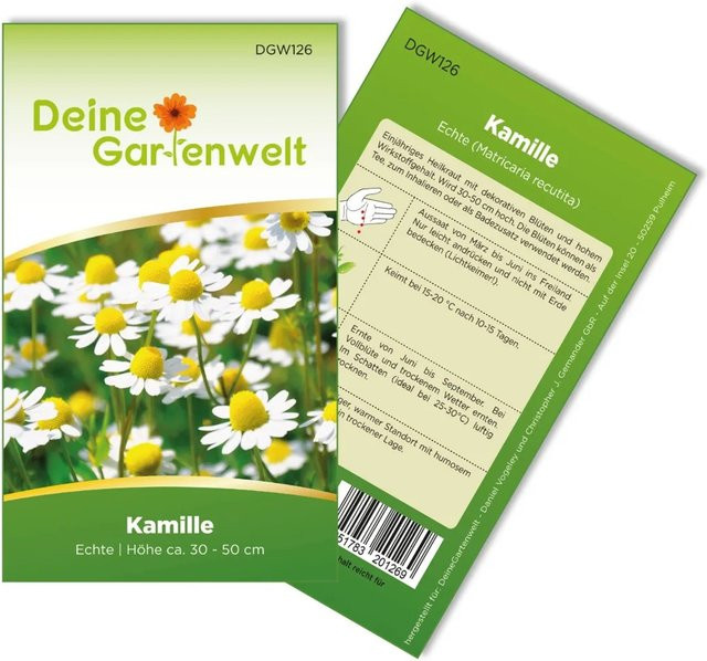 Deine Gartenwelt Kamille Heilkraut Samen 10 g - Bild 1