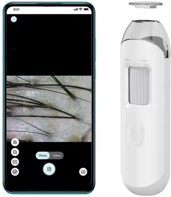 vilnason Lupe, Digitales Mikroskop, White - Bild 1