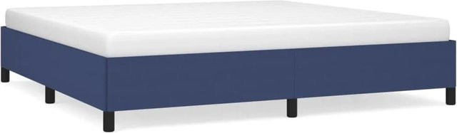 vidaXL Bettgestell modern in Blau mit Stoffbezug B/T/H: 200 x 200 x 35 cm - Bild 1