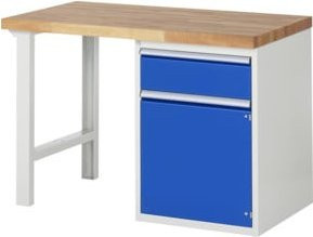 Rau Werkbank 7502A1 mit 1 Schublade und 1 Tür, Multicolor, B/T/H: 125 x 70 x 84 cm - Bild 1