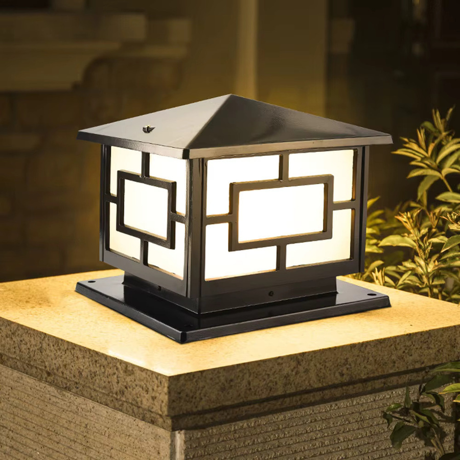 MengJay Retro Außenleuchte als Garten Säulenlampe für Garten und Hof wasserdicht - Bild 5