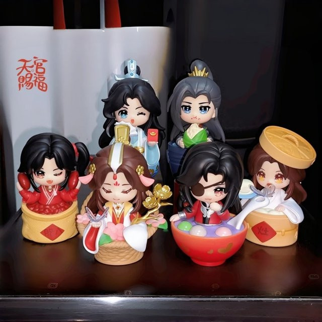 Heaven Official's Blessing Blind Box Figuren Set Bandai TGCF Xie Lian und Hua Cheng Sammelfiguren Multicolor - Bild 1