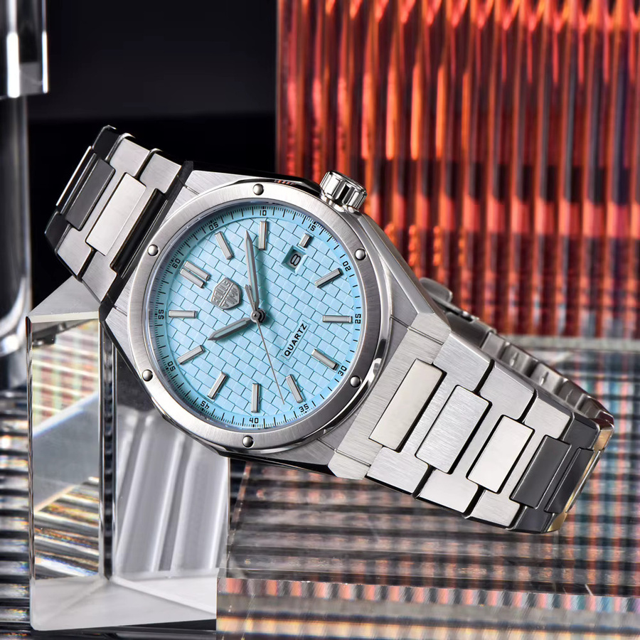 Rollstimi Armbanduhr, Quarz, Edelstahl, Weiß, Herren - Bild 4