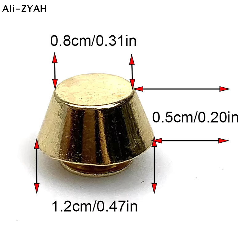JETTING 10 Sets Metall-Taschenbeine in Gold für DIY-Lederarbeiten und Taschenboden-Verschleißschutz - Bild 2