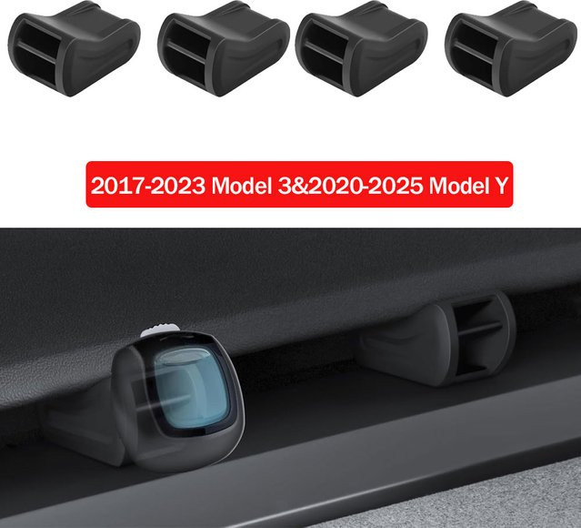 ISGTDRM Lufterfrischer-Adapter für Tesla Model 3 (2017–2025) und Model Y (2020–2025), Farbe: Schwarz - Bild 1