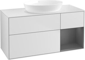 V&B Waschtischunterschrank Finion in Weiß lackiert, Breite: 120 cm, Tiefe: 50,1 cm, Höhe: 50,1 cm - Bild 1