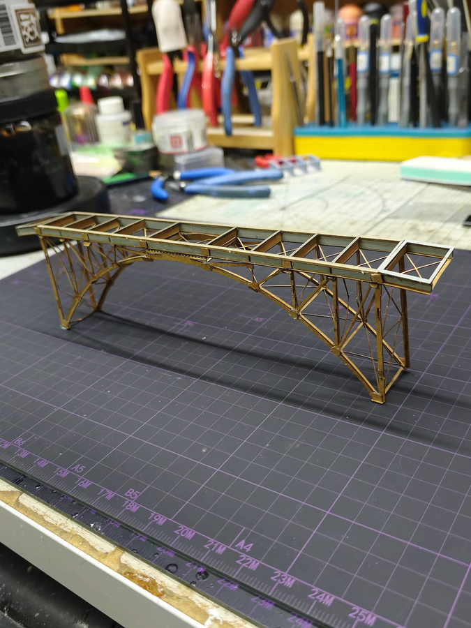CorMake Architekturmodell-Bausatz Miniaturbrücke, Holz, 1:87 (Spur H0) - Bild 3