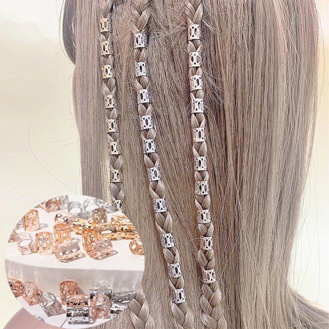 FORWOT Haarringe Dreadlocks Perlen, Metall, Unisex - Bild 1