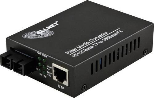 Allnet ALL-MC102-SC-MM Netzwerk-Medienkonverter 100 MBit/s LAN SC Simplex Multi-Modus Schwarz - Bild 1