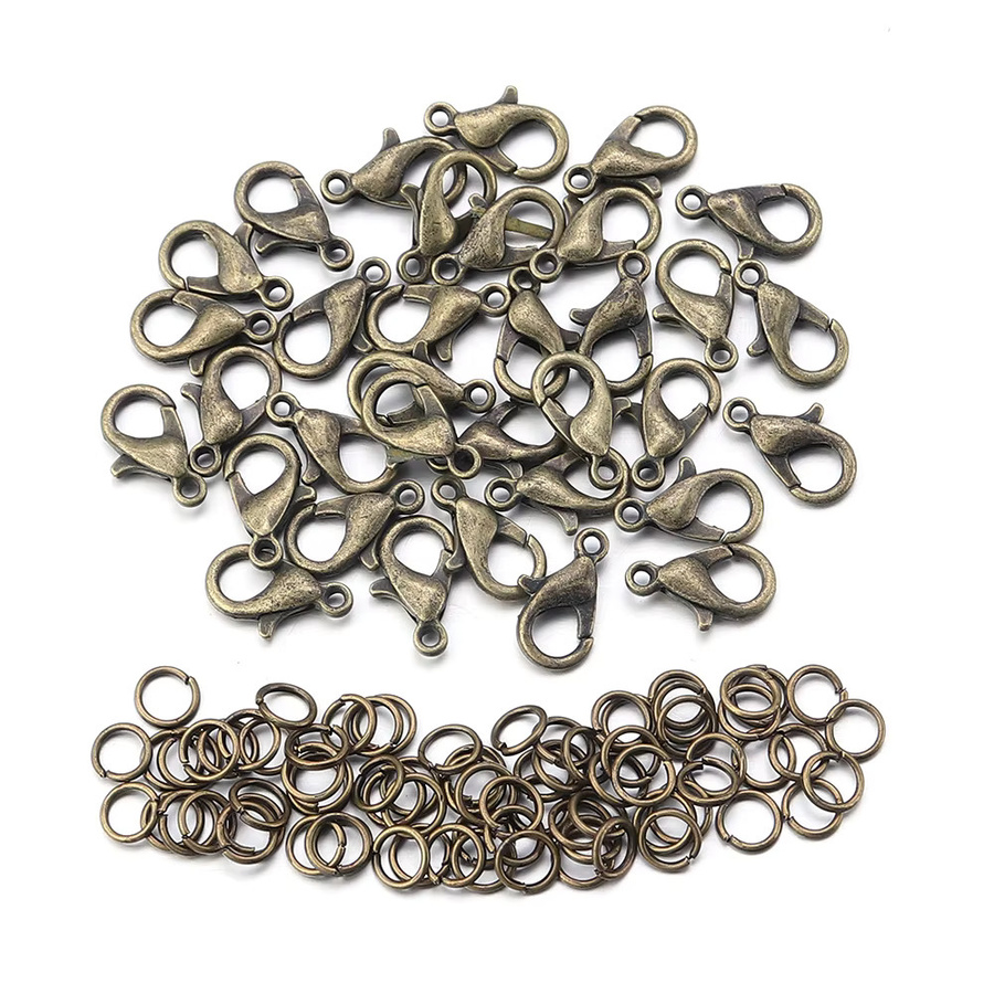 Xinyao Karabiner Haken mit Jump Ringe End Verschlüsse, Unisex - Bild 2