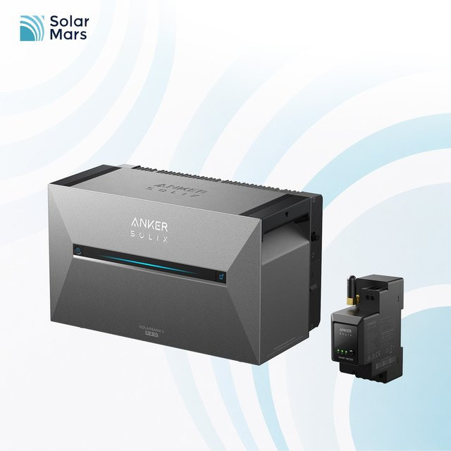 Anker SOLIX Solarbank 3 E2700 Pro Speicher für Balkonkraftwerk, 2,68 kWh, Grau, inklusive 1x Smart Meter - Bild 1