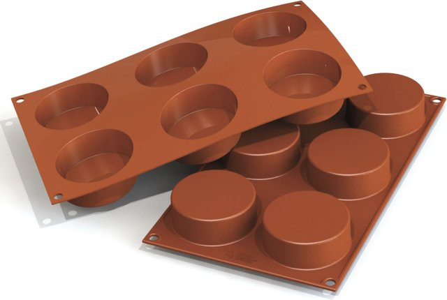 Schneider Silikonbackform Zylinder, rot, 103,5 ml, Durchmesser: 17,5 cm, Höhe: 2,7 cm - Bild 1