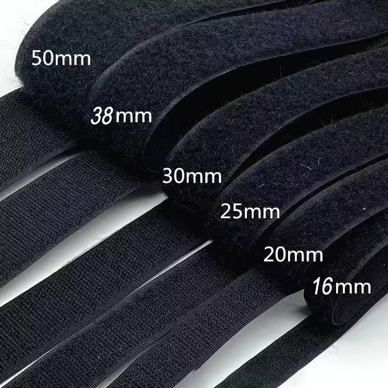 Nicht klebendes Klettband Magic Tape für DIY und Nähzubehör, 25 Meter, Schwarz oder Weiß - Bild 1