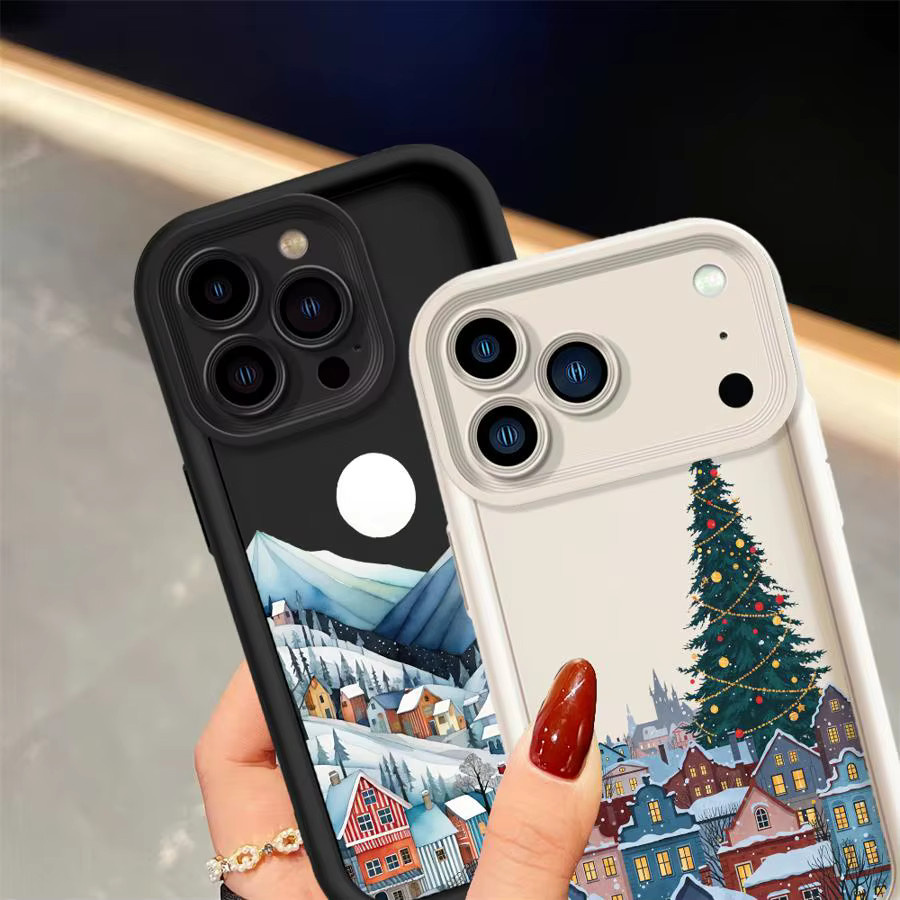 Softshell-Hülle für Apple iPhone in Weihnachten Weihnachtsmann Design, Multicolor - Bild 2