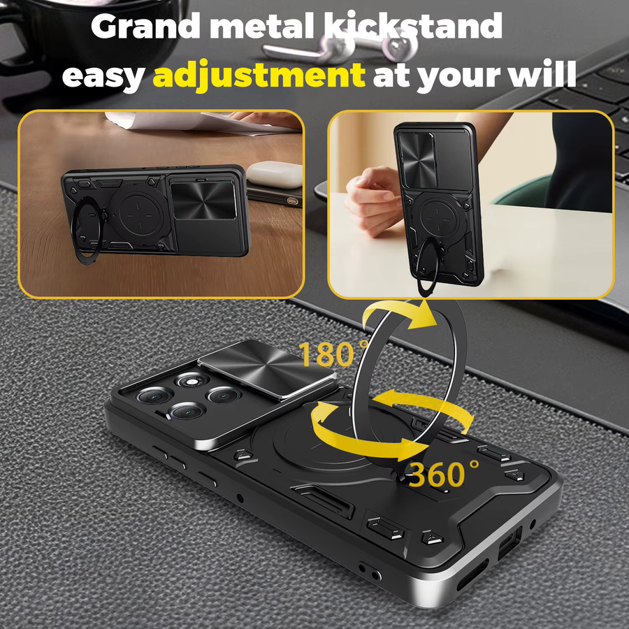 Stoßfeste Schutzhülle für Motorola Moto G-Serie (G04, G15, G24, G35, G54, G55, G56, G67, G75, G84, G85, G86, E14, E15) mit Objektivschutz in Blau oder Schwarz - Bild 3