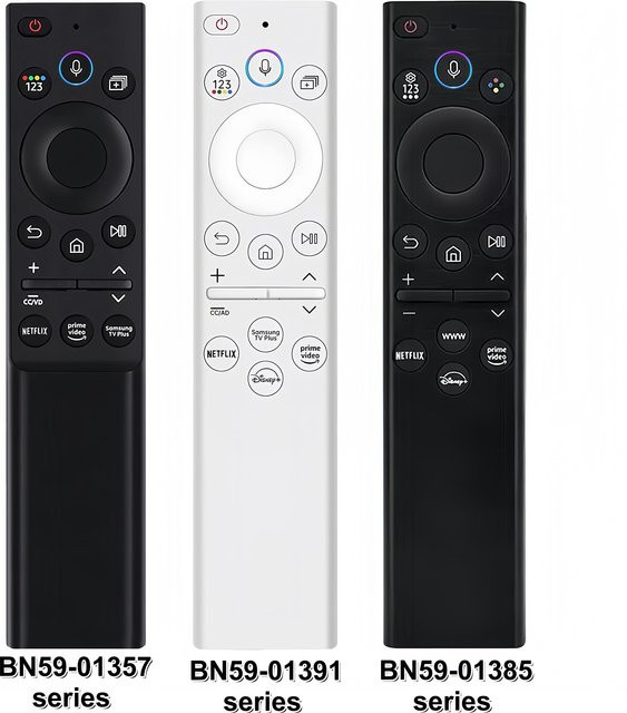Samsung Sprachfernbedienung in Schwarz für Smart Voice TVs wie Frame, QLED, Crystal und Neo QLED (Modelle 2018-2026) ohne Solarfunktion - Bild 1