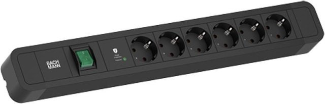 Bachmann Steckdosenleiste PRIMO 2 mit 6x CEE7/3 in Schwarz - Bild 1