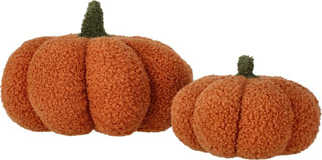 LIVARNO Dekokissen rund, 2 Stück, Orange, Durchmesser: 28 cm - Bild 1