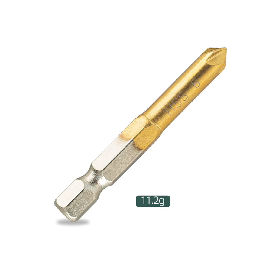 Vibratite Senkerbohrer Set in Gold mit 6 Größen für Holz, Kunststoff und Aluminium - Bild 2
