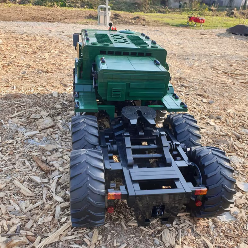 MOCBUILDING MAZ 537 Lkw mit Anhänger Bausteine Set in Grün als pädagogisches DIY Fahrzeug Modell Spielzeug - Bild 3