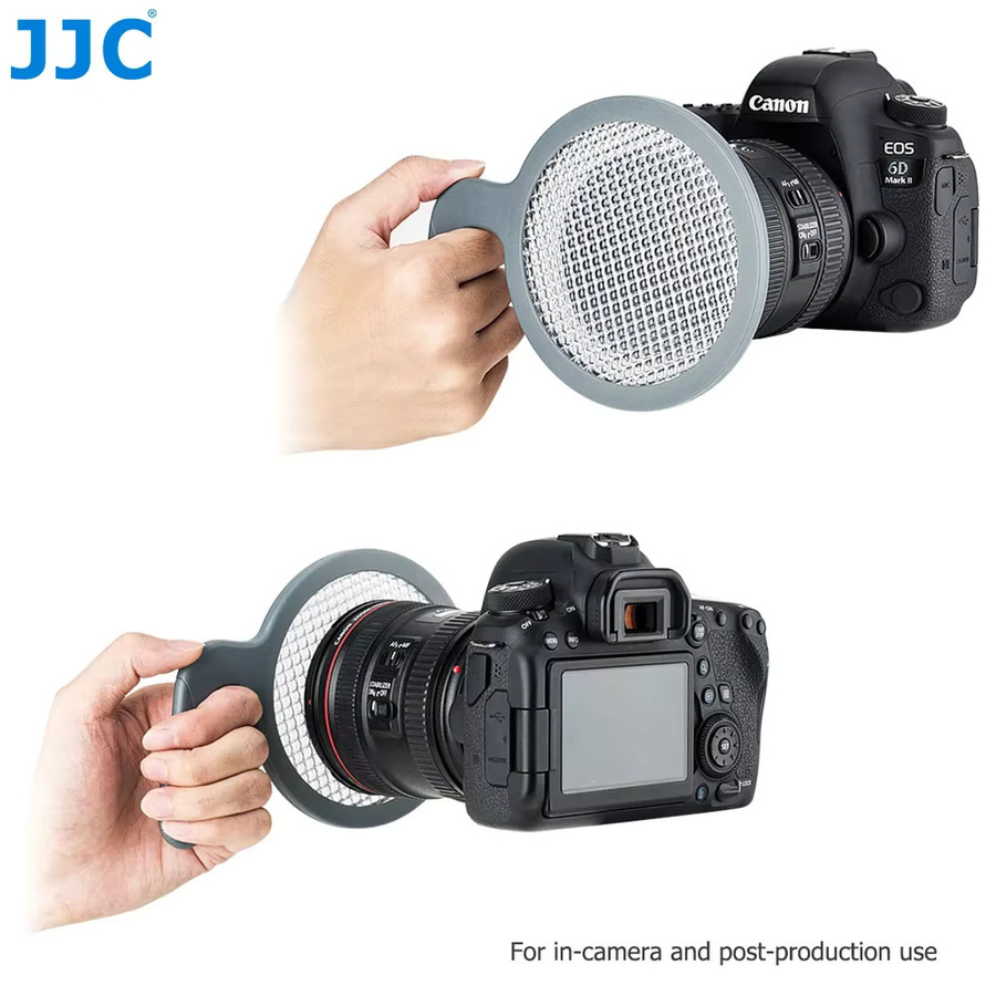 JJC Handgehaltener Weißabgleichfilter Weißabgleichscheibe in Weiß und Grau für präzise Farbwiedergabe bei der digitalen Fotografie für Objektivfilter bis 95mm - Bild 2