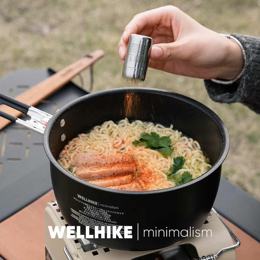 WELLHIKE Mini-Kapsel-Gewürzflaschen-Set in Silber, luftdichte und auslaufsichere Behälter für Camping und Wandern - Bild 1