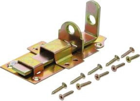 BGS Do it yourself Schlossriegel mit Schlaufe in Gold, B/H: 12,5 x 5,0 cm - Bild 1