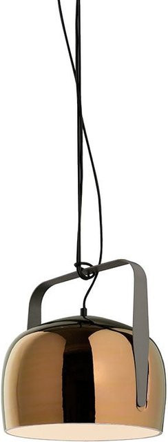 Karman Bag Piccola Pendelleuchte aus Keramik und Metall in Bronze und Weiß - Bild 1