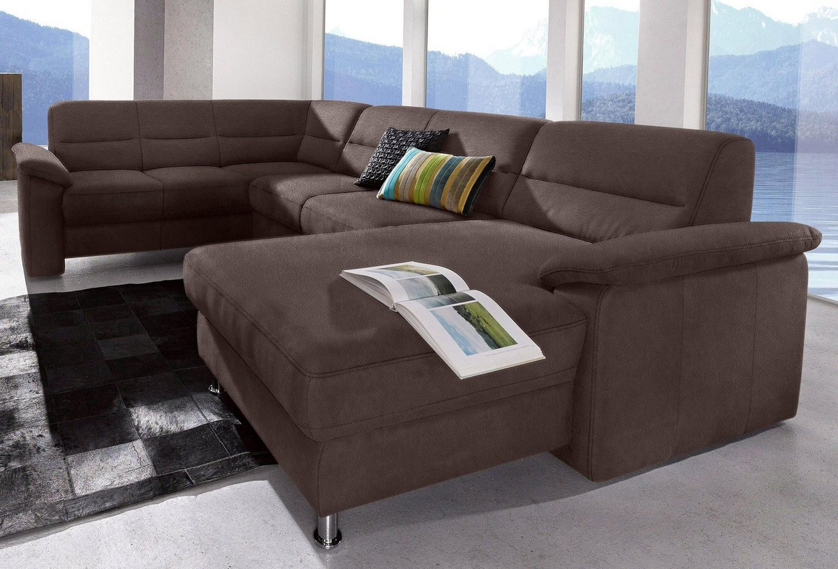 sit&more Wohnlandschaft Ascara in U-Form mit Taschenfederkernpolsterung und optionaler Schlaffunktion, Breite: 312 cm - Bild 1