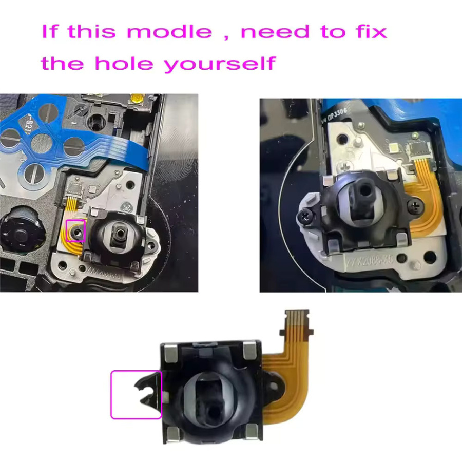 Gryan Elektromagnetisches 3D-Analog-Joystick-Modul mit Hall-Effekt für PS Portal, Schwarz, links oder rechts als Ersatzzubehör - Bild 3