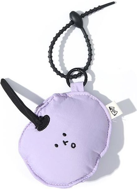 Linyi Toy Kopfhörer-Tragetasche mit Schlüsselanhänger für kabellose Headsets und USB-C-Kabel in Violett - Bild 1