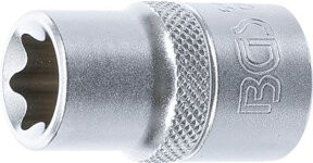 BGS Steckschlüssel-Einsatz E-Profil 6466 mit 12,5 mm (1/2") Antrieb und SW E16 in Silber - Bild 1