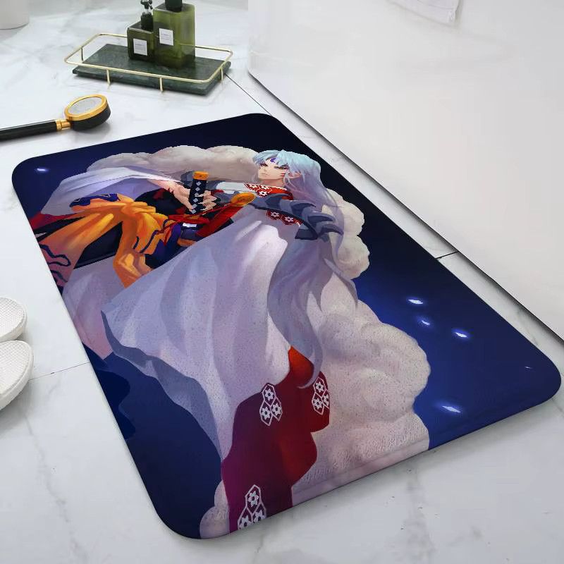 Inuyasha Anime Bodenmatte multicolor saugfähig und schmutzabweisend für Badezimmer, Küche oder Eingangsbereich - Bild 3