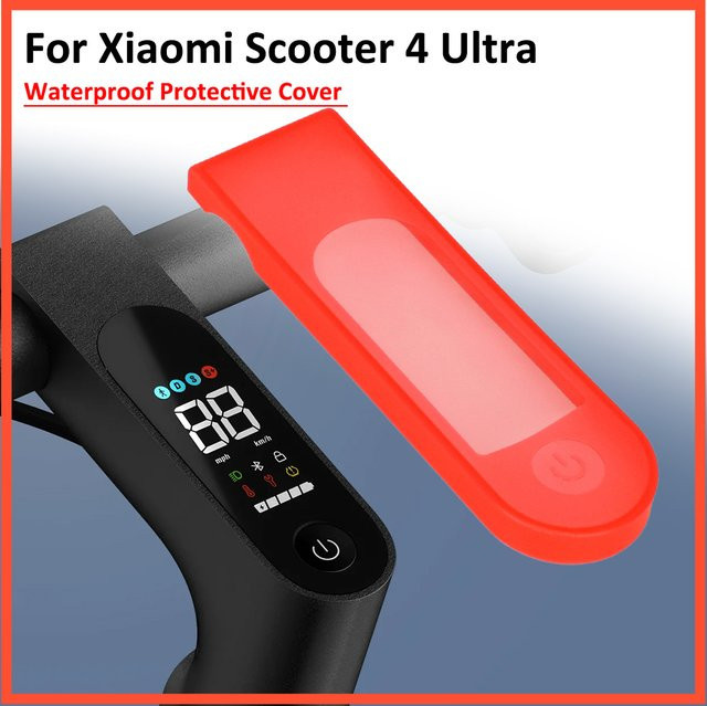 Wasserdichte und staubdichte Silikon-Armaturenbrett-Abdeckung für Xiaomi Electric Scooter 4 Ultra in Schwarz - Bild 1