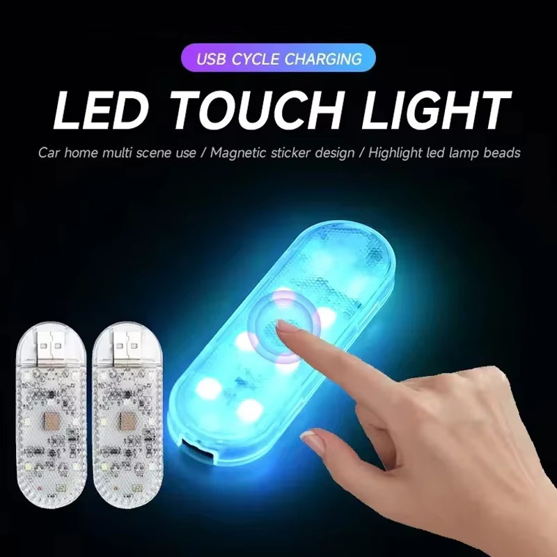 Kabellose LED-Lesedeckenleuchte für den Autoinnenraum in Blau mit modernem Design aus Kunststoff - Bild 2