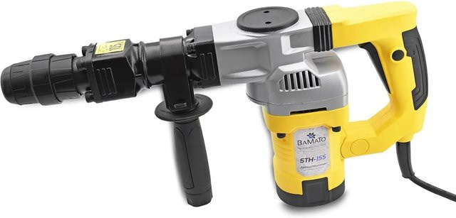 BAMATO Abbruchhammer Stemmhammer STH-155 in Gelb mit 7-teiligem Zubehörset - Bild 1