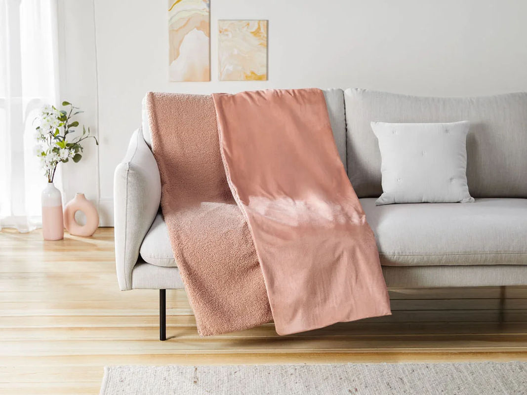 LIVARNO HOME Kuscheldecke Teddyfleece in Pink, B/B: 150 x 200 cm - Bild 3
