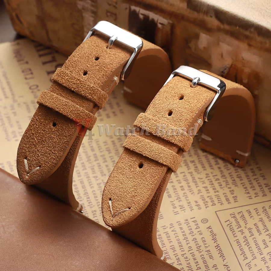 Uhrenarmband Kalbsleder, Wildleder, Unisex - Bild 3