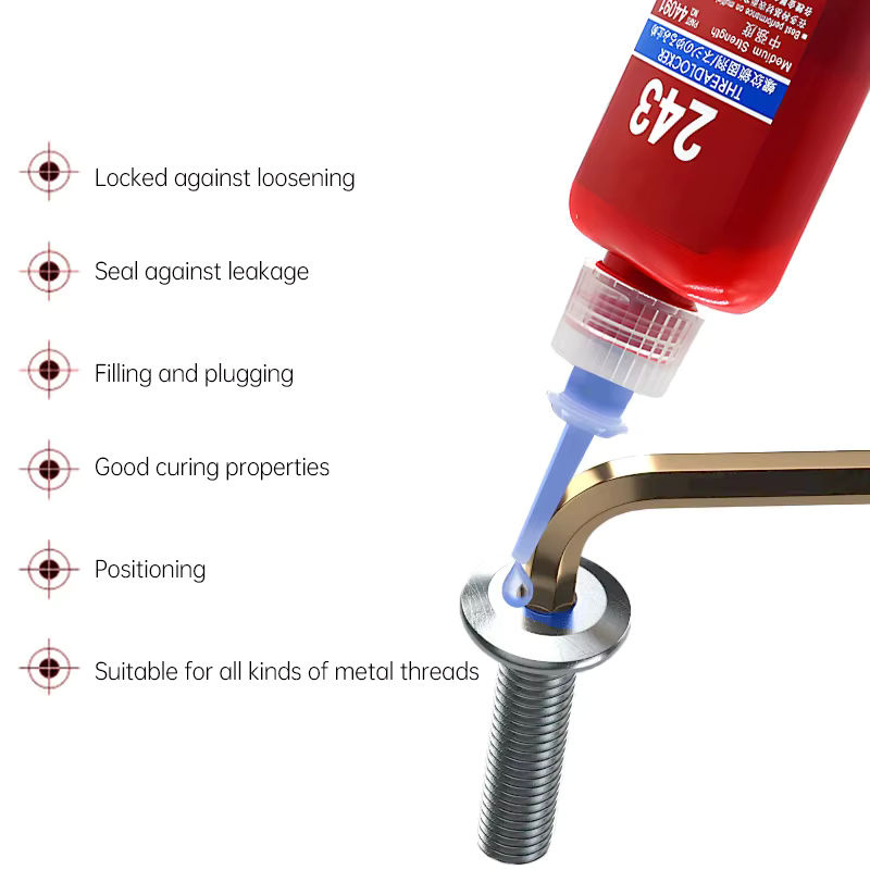 Schraubensicherungsmittel Rot 50ml Schnell härtender Schraubenkleber zur Gewindesicherung - Bild 5