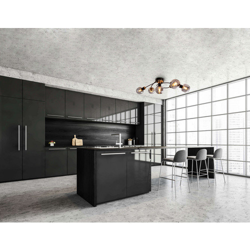 Näve Deckenleuchte Fumoso 5-flammig in Schwarz aus Metall und Glas, B/H/T: 23,5 x 120 x 67,5 cm - Bild 2