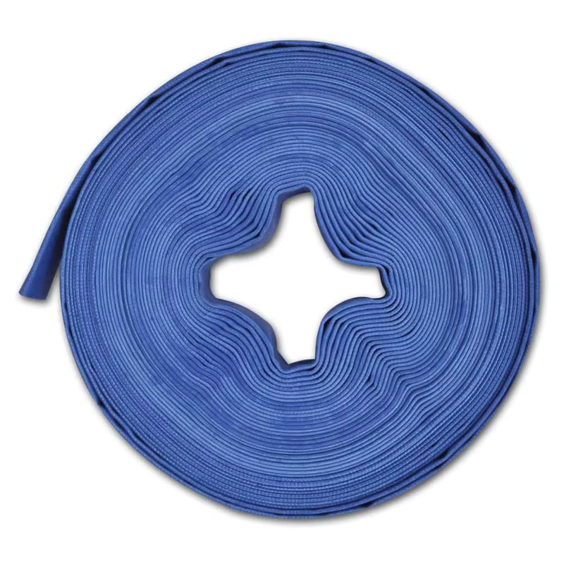 Gartenwasserschlauch als Flachschlauch aus PVC für Feuerwehr und Pumpen, 1 Zoll, 25 m, Grün/Blau - Bild 2